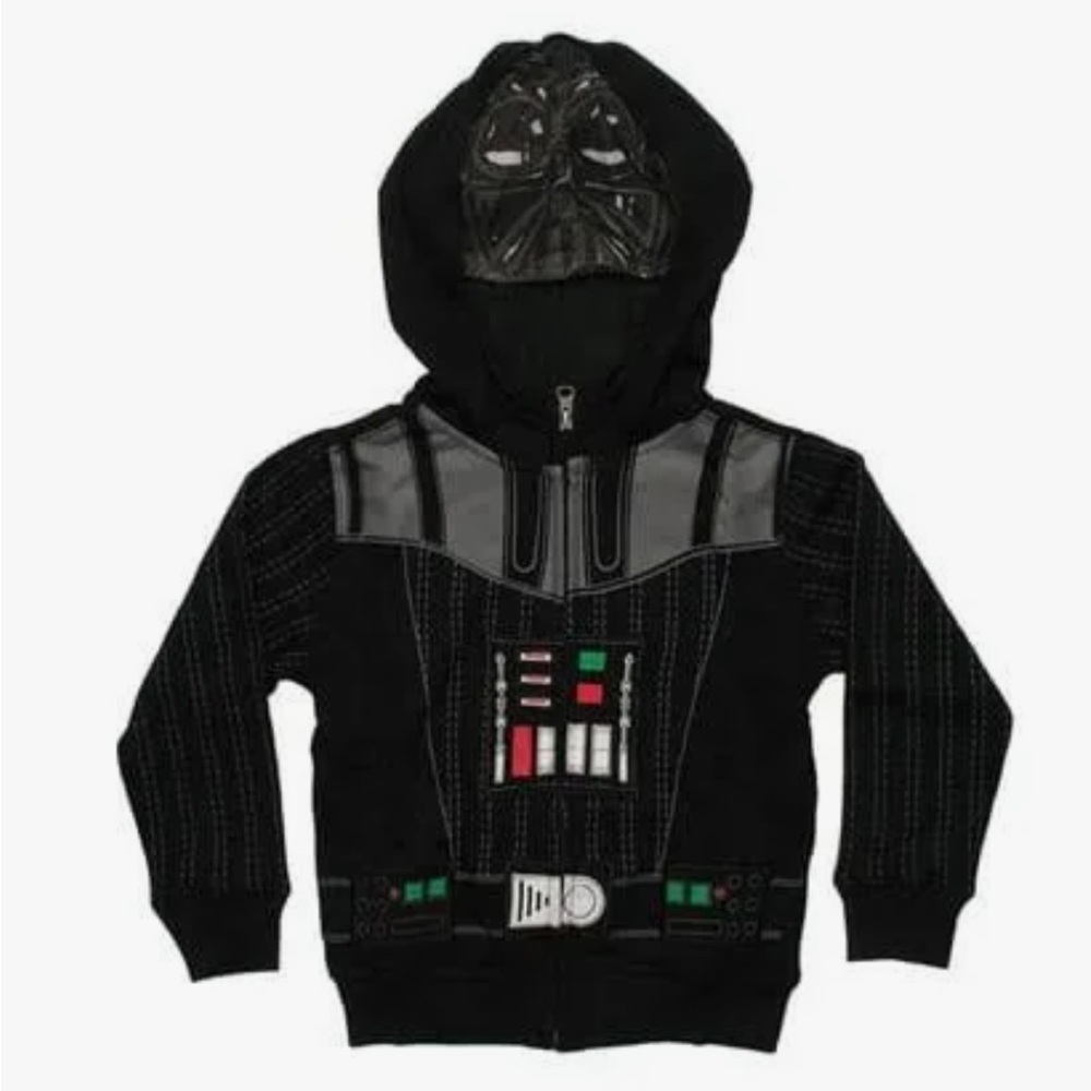 Disney Star Wars Darth Vader Masked Toddler Hoodie - 2T